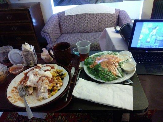 a FINE lunch at Lawton Nursing Home My CNA 'CEETA' makes me feel like SOLOMON X. NERO!!!...except when she dosen't! (xane giggles)...