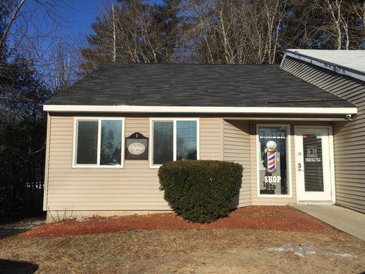 Set back. Slightly hard to spot from busy rt. 102