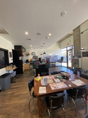 Inside & shop & front desk