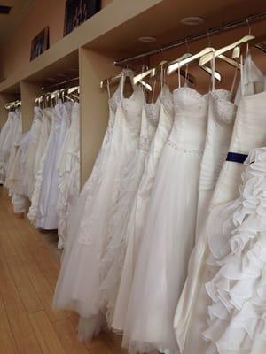 That's all the wedding gowns they have.