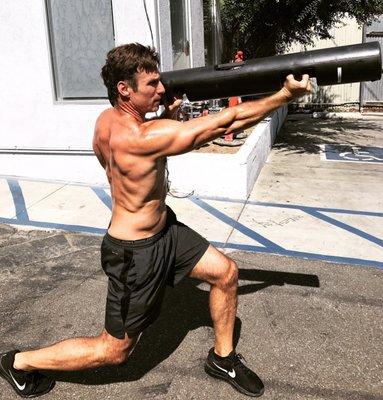 This is a great oblique to tricep transfer using the ViPR Outside Summer Workout