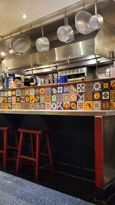 Counter seating & Kitchen