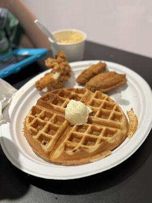 Chicken and waffles