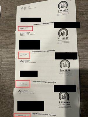 How many times do you have to send me the same piece of mail? I have the same repetitive mail for other inquiries.