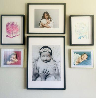 Both my placentas that I framed.