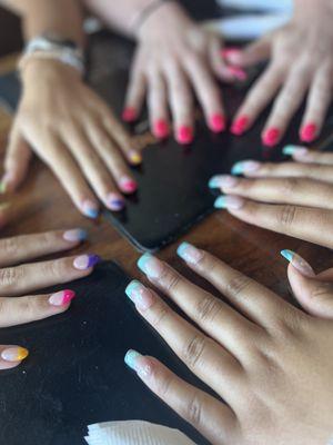 3 different nail sets