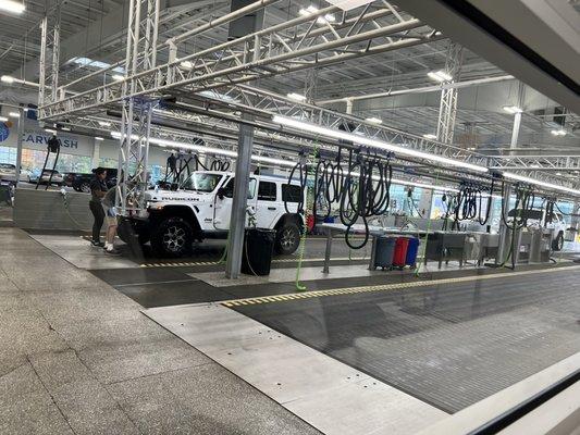 My Jeep getting treated really well!!