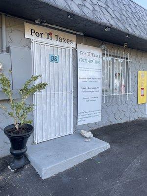 Main office entrance.