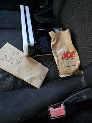 2nd trip to complete the project.