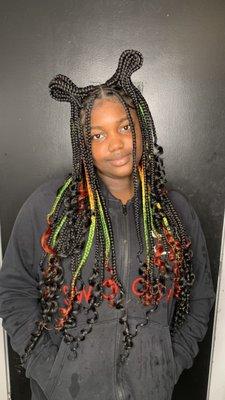 Knotless braids