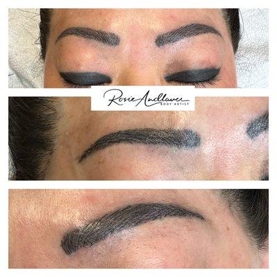 Hair stroke eyebrows
