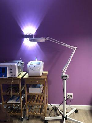 Machinery in treatment area