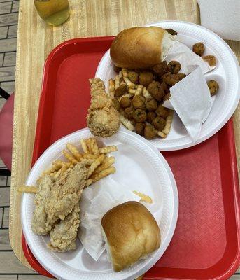 Chicken 2 Tenders Kids Meal and 2 Pieces Mix Chicken Individual Meal