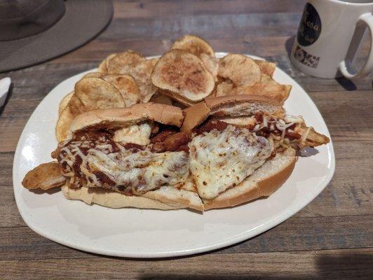 Chicken parmesan sandwich