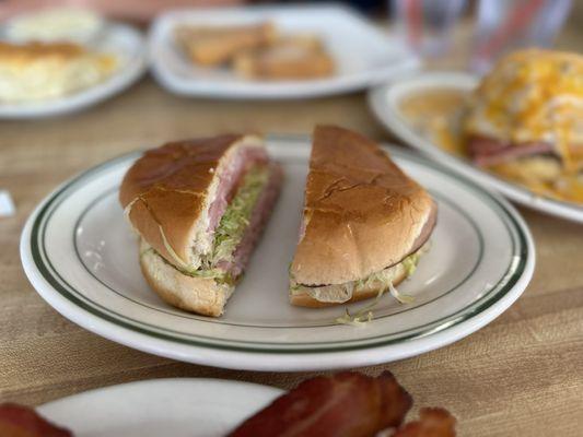 Legendary ham sandwich. Wow- it was tasty!!