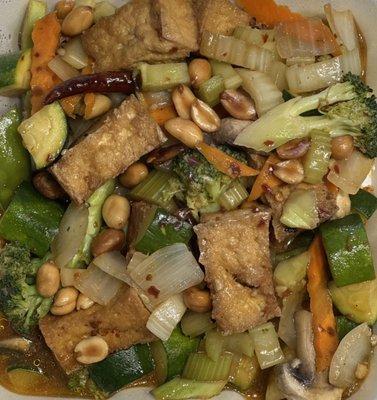 Kung Pao with vegetables and tofu