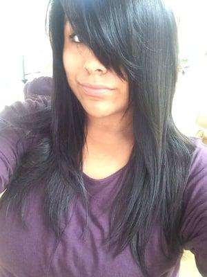 Love my black hair, thanks to Rudy.