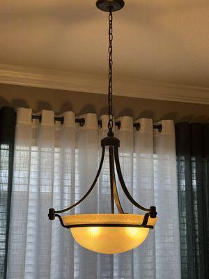 Old lighting in dining room