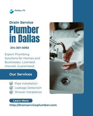 Drain Service Plumber in Dallas