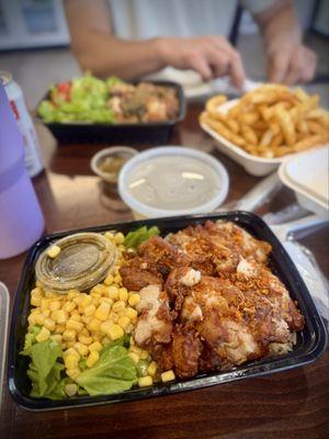 SPICY FRIED CHICKEN BOWL