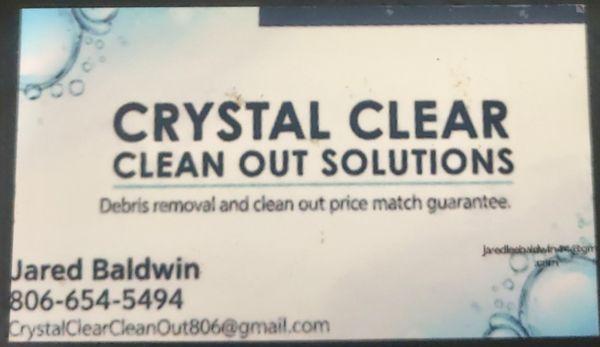 Crystal Clear Clean Out Solutions
