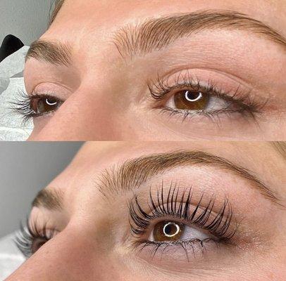 Elleebana Lash Lift and Tint, lasts you 6-10 weeks with little to no maintenance!