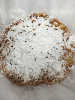 Home Made Hot Funnel Cakes made to order. Turn into a Banana Split for an amazing creation.