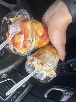 Esquites y mangonada