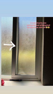 My window is clearly being messed with and they say no it's just a bad screen