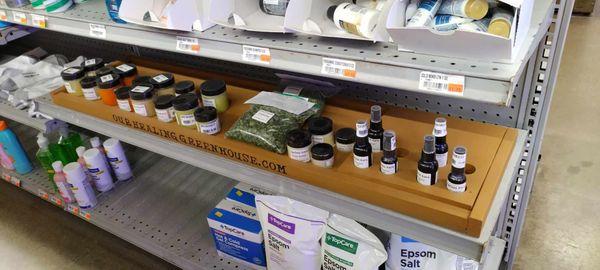 Locally crafted herbal salves and body oil