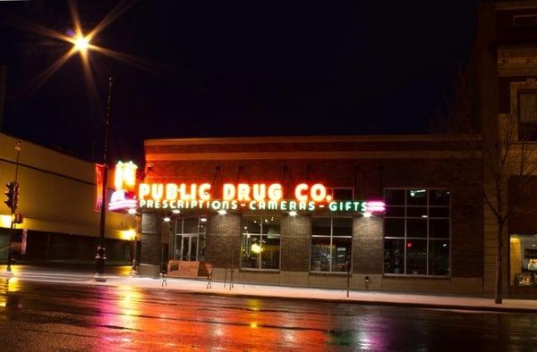 The old store burned down. They built a new building on 4th st and central ave