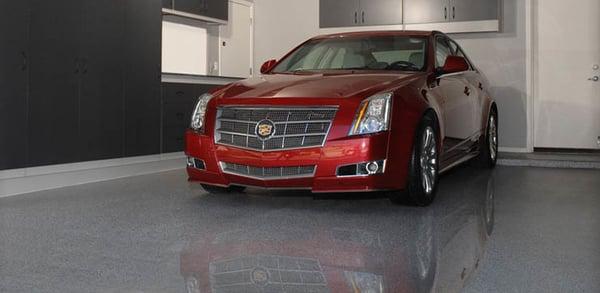 Garage floor epoxy finishes