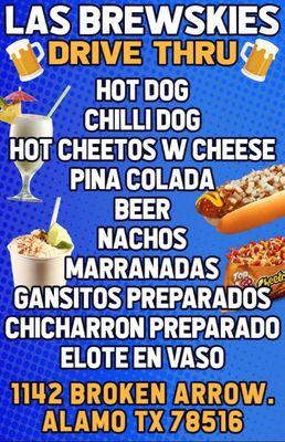 Are flyer menu address