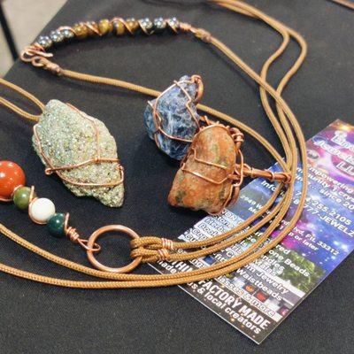 Gemstone copper jewelry handmade at Enchanted Jewelz Empire LLC in Fort Lauderdale