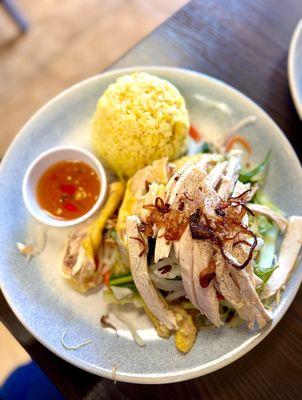 Com Goi Ga Xe Phay (seasoned rice with shredded chicken & cabbage salad)