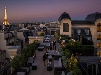 Evening on a terrace in Paris
