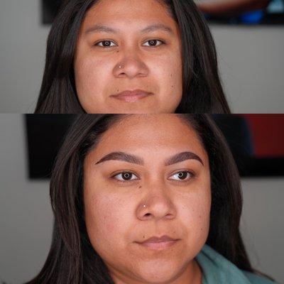 The "Ultimate Brows" Lamination, Wax & Tint.