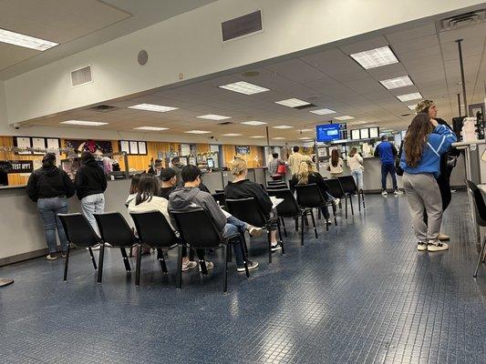 9am, 1 hour after opening