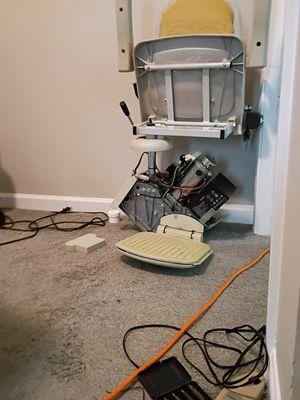 Replace stairlifts and reinstall