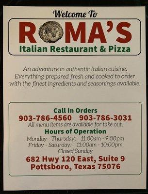 Roma Pizza