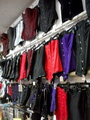 We carry a HUGE selection of corsets! Come in today and one of our Stylists will be happy to help you choose the perfect one!