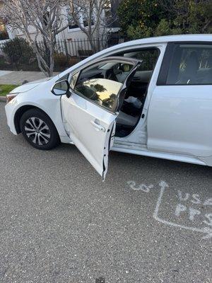 My poor car that Linda hit and then went home to her car insurance and lied about the accident.