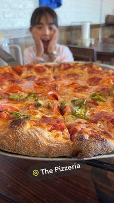 Pepperoni and jalapeño Pizza