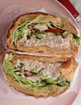 MY FAVORITE: Tuna Croissant Sandwich with Jalapeños and Avocado
