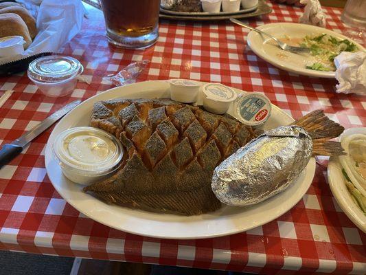 Whole flounder
