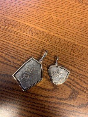 Custom treasure coin frames