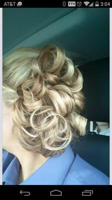 Wedding hair done by heather bordelon!