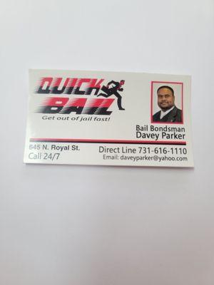 Call Davey Parker for all of your bailbonding needs. Quick, fast, speedy and reliable. 731-616-1110