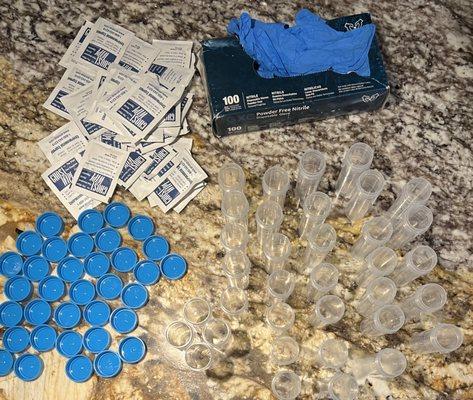 Lead testing materials