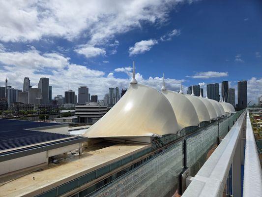 Terminal F from the ship